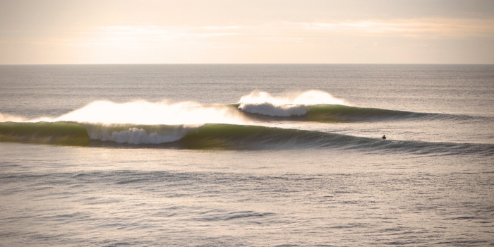 surfing after the camino, peaceful waves,